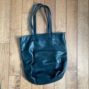 Baggu leather tote bag